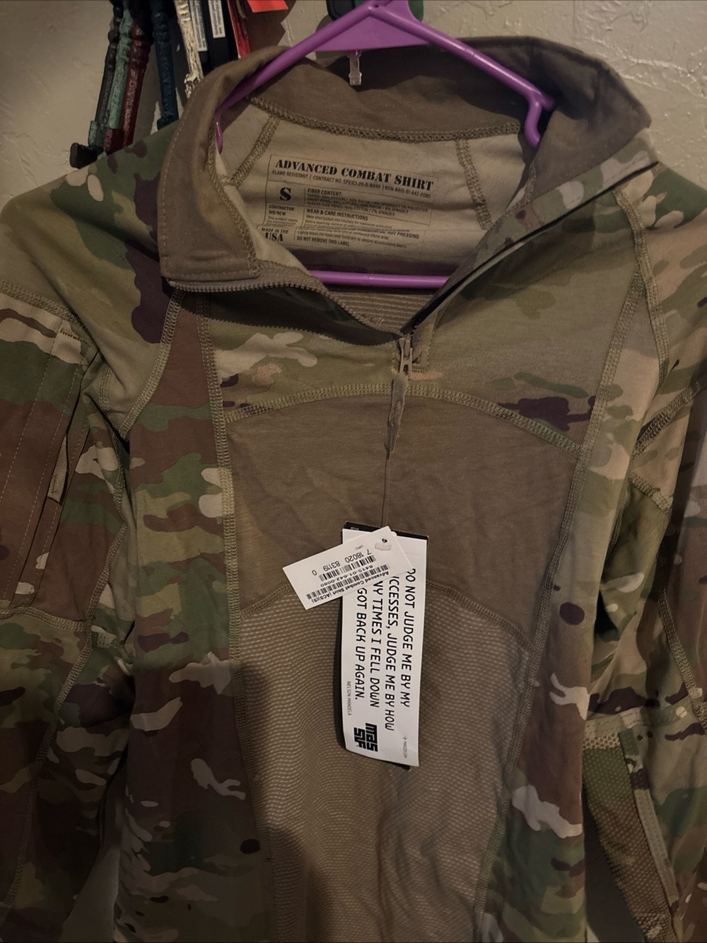 US Army Advanced Combat Shirt ACS FR OCP Multicam Size Small Military Issue NWT